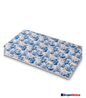 Platos Lienzo Flores Azules 30x21x2cm Platos Lienzo Flores Azules 30x21x2cm