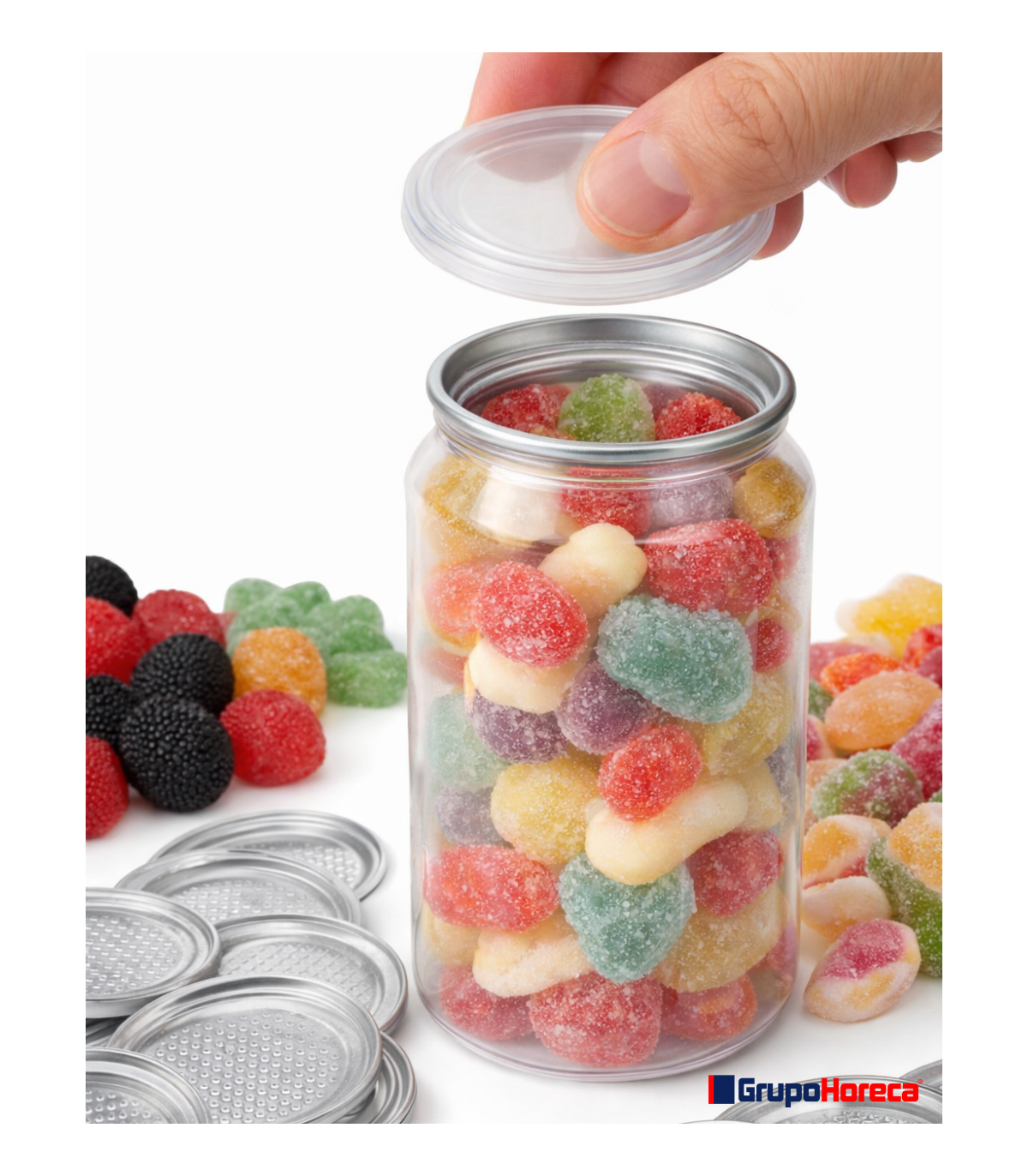 Tapas Polipropileno para latas PET