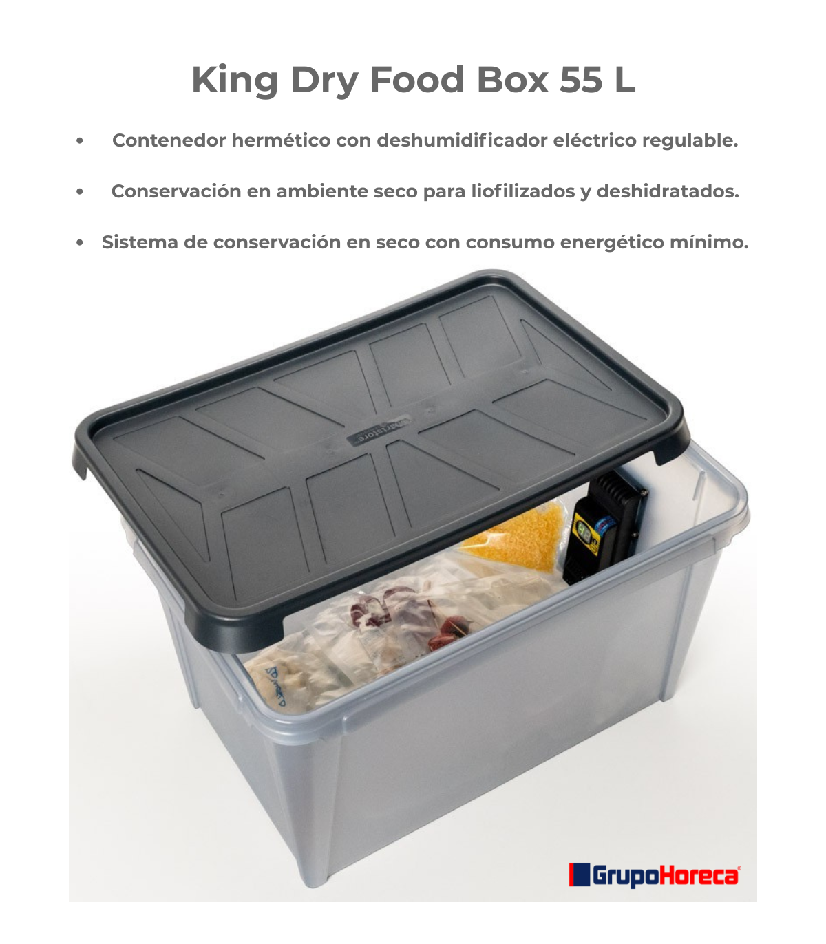 Sistema de conservación en seco con consumo energético mínimo.