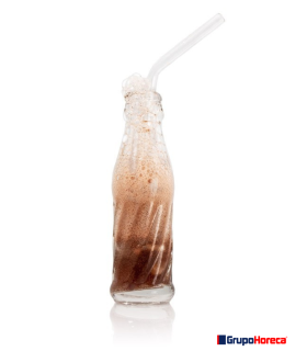 Botella de vidrio de 80 ml para bebidas gasificadas.