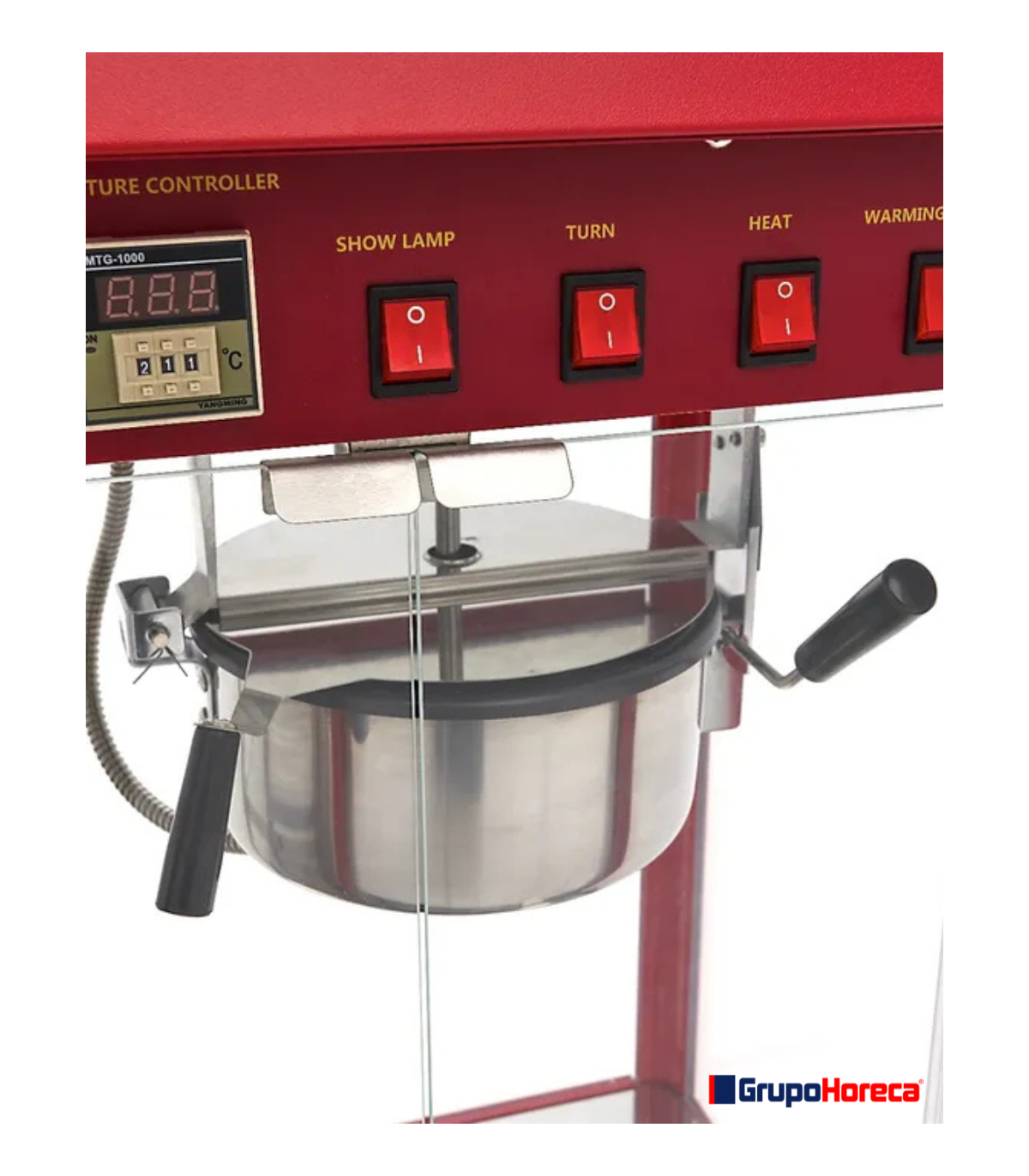 Máquina de Palomitas con Vitrina de Calentamiento