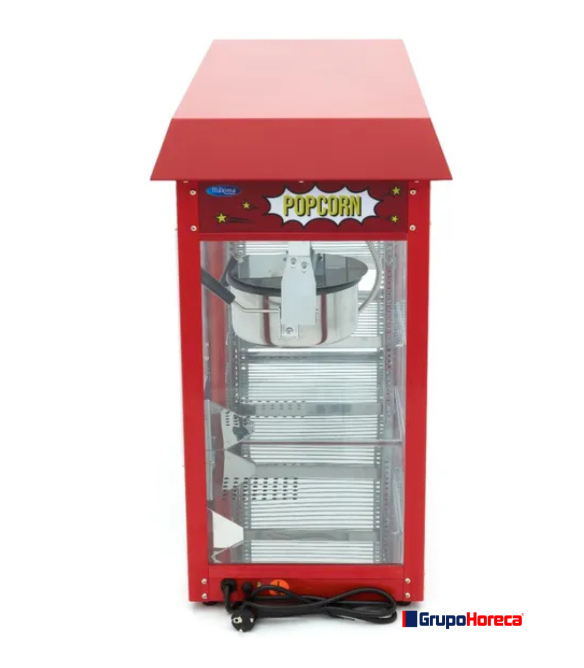 Máquina de Palomitas con Vitrina de Calentamiento