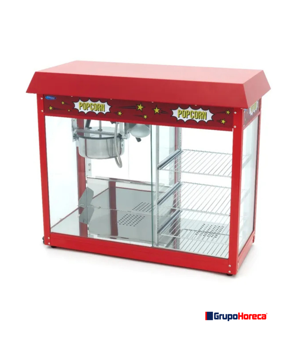 Máquina de Palomitas con Vitrina de Calentamiento