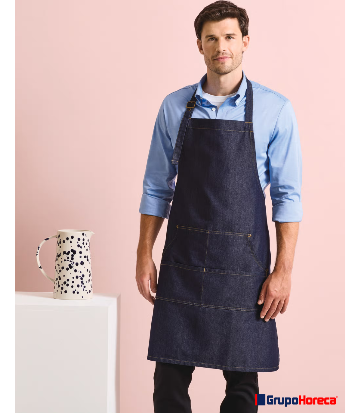Delantal con Peto Vaquero  - Denim
