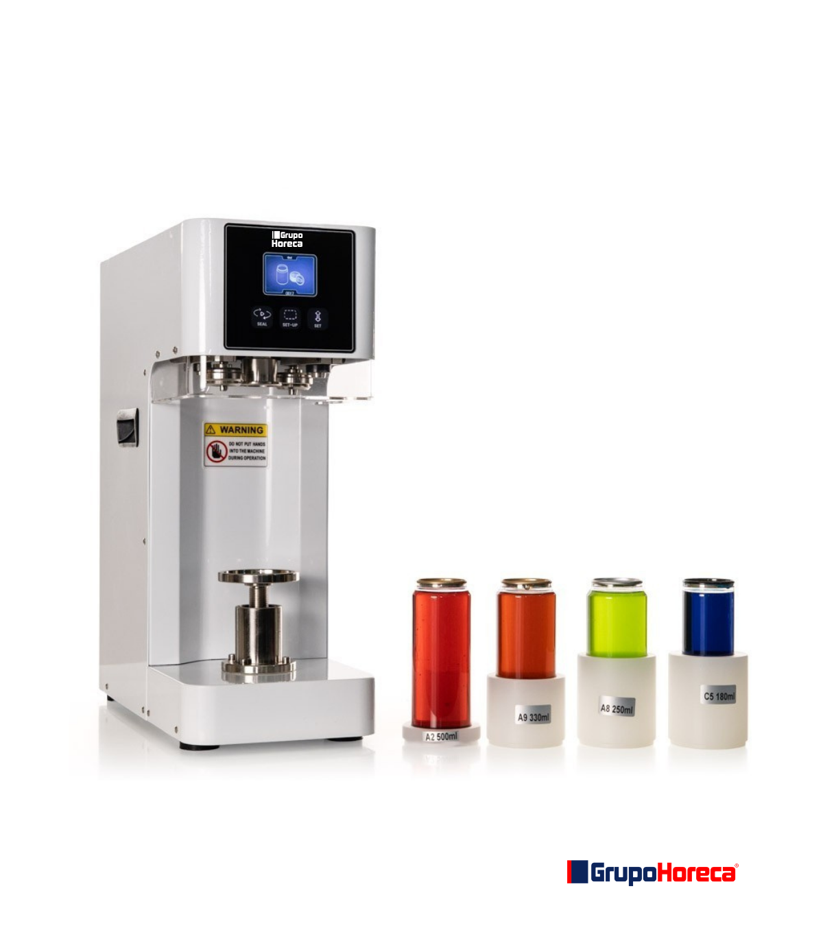 Sellador Cierra Latas Automático - Para Sólidos y  Líquidos de Latas Pet