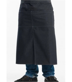 Delantal sin Peto 4 Pockets Black Denim Chaud Devant Delantal sin Peto 4 Pockets Black Denim Chaud Devant