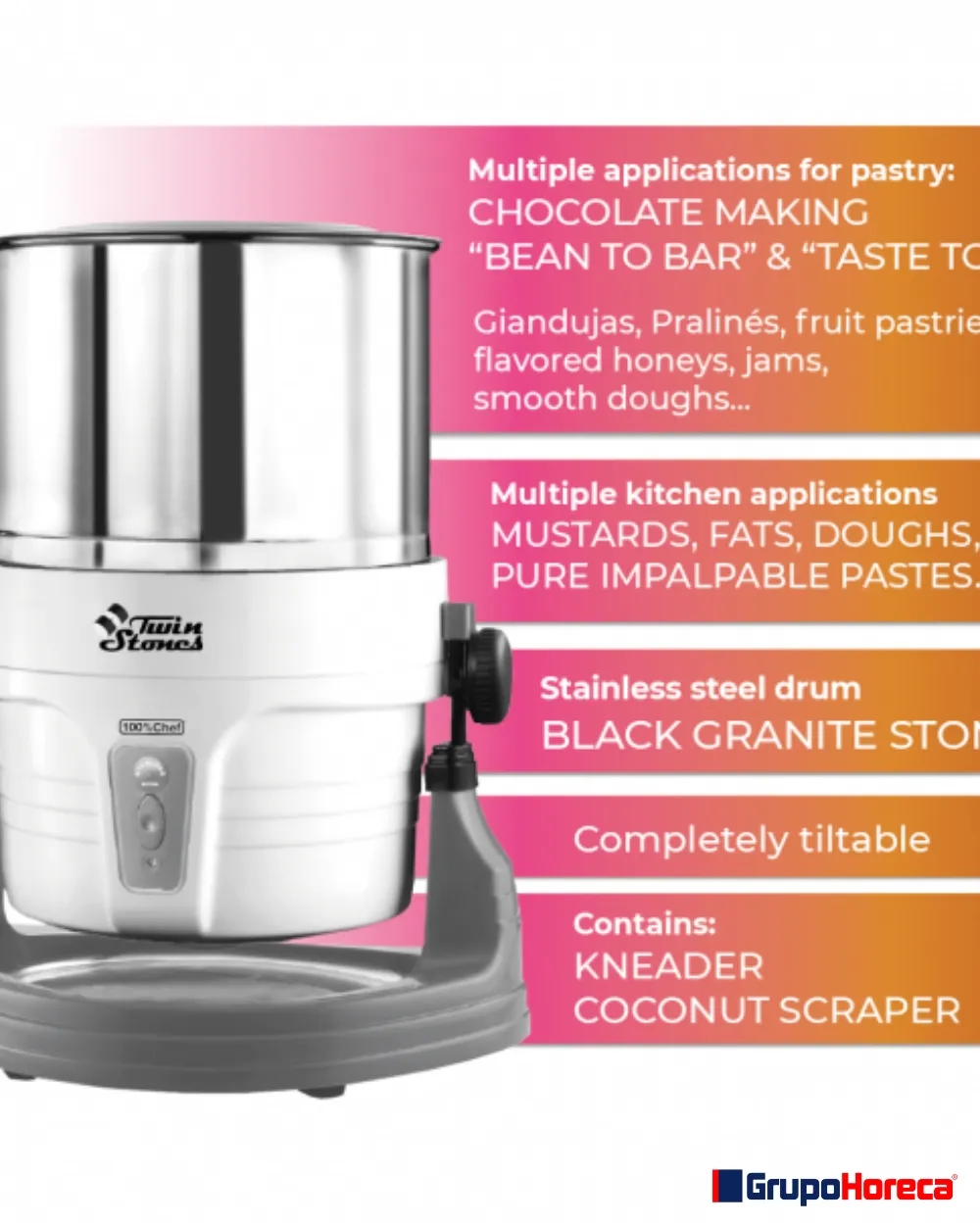 Refinadora de chocolates